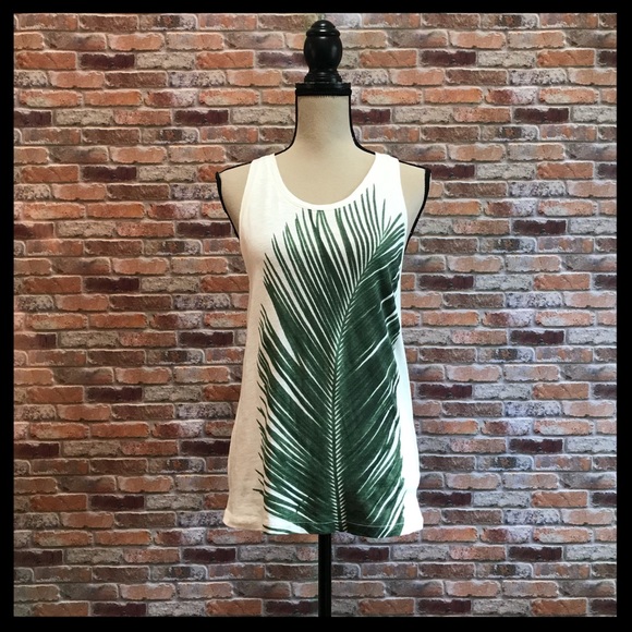 J. Crew Factory Tops - J. Crew Palm Leaf Collector Tank